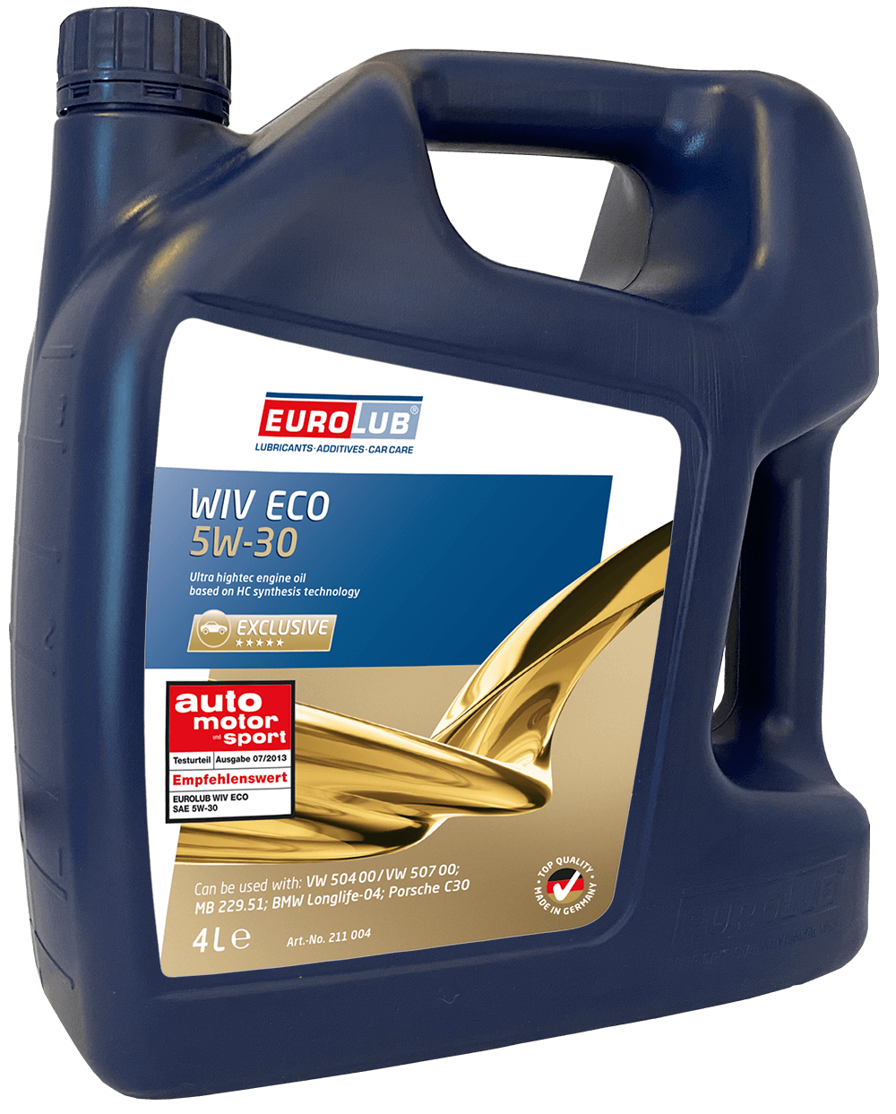 Моторное масло EUROLUB WIV ECO 5W-30 SN 5 Литров