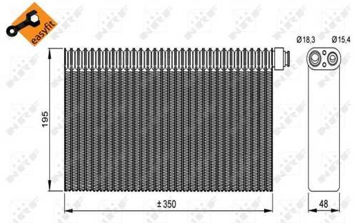 Испаритель кондиционера NRF 36148