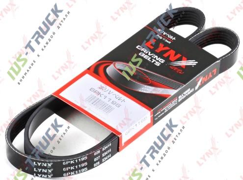 Ремень поликлиновый LYNXAUTO 6PK1195