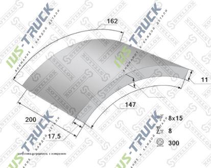 Накладки тормозная STELLOX 85-01036-SX