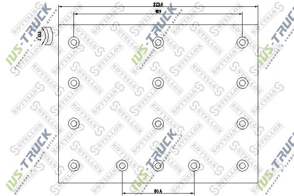 Накладка тормозной колодки STELLOX 85-01104-SX